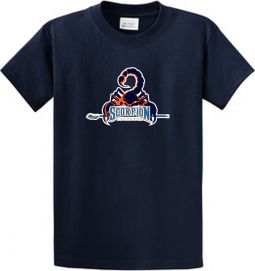 Scorpion Logo Cotton T-Shirt, Navy
